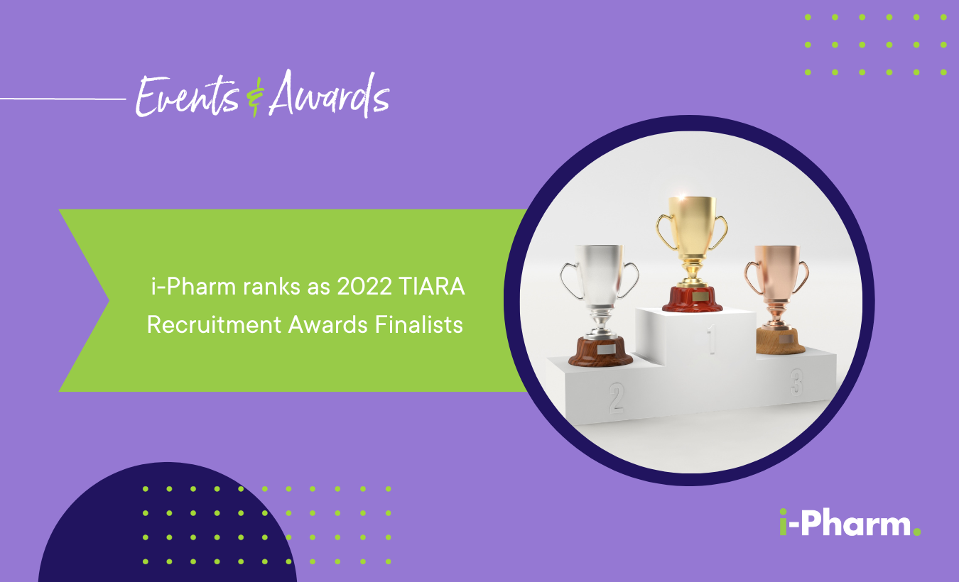 i-Pharm Shortlisted as Finalists at the 2022 TIARA Recruitment Awards