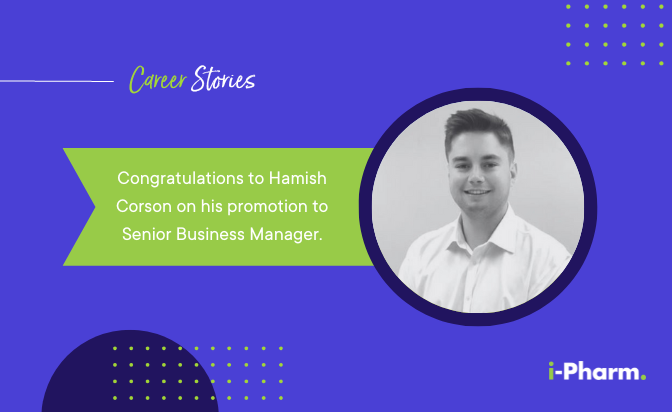 Hamish Corson Promoted to Senior Business Manager!