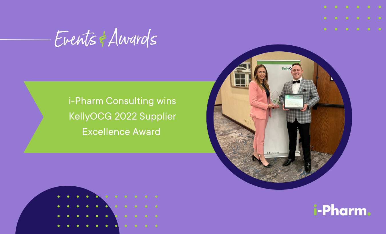 i-Pharm wins the KellyOCG 2022 Supplier Excellence Award